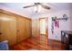 Bedroom with hardwood floors and closet at 8340 W Fisher Ave, Las Vegas, NV 89149