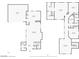 Detailed floor plan showcasing the layout of the home, including room dimensions and locations on two floors at 9004 Snowtrack Ave, Las Vegas, NV 89149