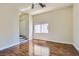 Bright living room featuring gleaming hardwood floors and lots of natural light at 9208 November Breeze St, Las Vegas, NV 89123
