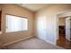 Bedroom with window and closet at 9450 Niagara Landing St, Las Vegas, NV 89139