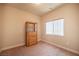 Empty bedroom showcasing window and shelf at 9450 Niagara Landing St, Las Vegas, NV 89139