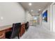 Hallway features a built in desk and work space and leads to a loft at , Las Vegas, NV 89135