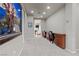 Hallway with office setup featuring built in desks, carpet floors, and recessed lighting at , Las Vegas, NV 89135