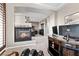 Office adjacent to main bedroom with fireplace and built in desk at , Las Vegas, NV 89135