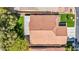 Aerial rooftop view of home with extended patio cover, grassy yard and convenient residential location at 10213 Treasure Mountain Ct, Las Vegas, NV 89129