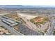 Expansive aerial view showcasing community recreational fields, open spaces, and well-planned residential layout at 10213 Treasure Mountain Ct, Las Vegas, NV 89129