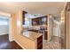 This kitchen features granite countertops and stainless steel appliances at 1030 Tam O Shanter, Las Vegas, NV 89109