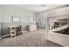 Cozy bedroom with a lofted bed, study area and neutral-toned walls at 1113 Via Della Costrella, Henderson, NV 89011