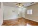 Bright living room features hardwood floors and natural lighting at 1420 Red Crest Ln # 202, Las Vegas, NV 89144