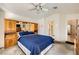 Inviting main bedroom with built-in storage and ensuite bath entrance at 2105 Poppywood Ave, Henderson, NV 89012