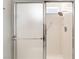 Bathroom shower with a sliding glass door and a shower head at 2520 Springridge Dr, Las Vegas, NV 89134