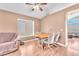 Cozy dining area features a round table with seating for four and lots of natural light at 2753 Trickling Brook Ct, Las Vegas, NV 89156