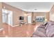 Bright living space with recessed lighting, a large window, and lots of natural light at 2753 Trickling Brook Ct, Las Vegas, NV 89156