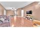 Spacious living room featuring modern furnishings, great for entertaining guests and Gathering at 2753 Trickling Brook Ct, Las Vegas, NV 89156