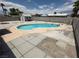 Backyard featuring private in-ground pool and concrete patio, perfect for entertaining at 2804 E Gowan Rd, North Las Vegas, NV 89030