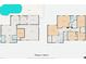 Home floor plan showcasing layout of rooms and pool area at 2873 Cambretto Dr, Henderson, NV 89074