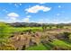 Expansive backyard showcasing lush landscaping with views of the golf course and mountain views at 2933 Red Springs Dr, Las Vegas, NV 89135