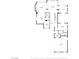 Detailed first-floor floor plan showing the layout of the kitchen, living spaces, dining room, and garage at 2933 Red Springs Dr, Las Vegas, NV 89135