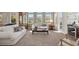Inviting living room featuring comfortable seating, a bar, and views of the golf course at 2933 Red Springs Dr, Las Vegas, NV 89135