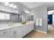 Bathroom featuring dual sinks, separate shower, bathtub and lots of space at 3042 Echoed Rondel Ln, Henderson, NV 89044
