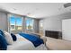 Large bedroom with large windows and a view. Includes ensuite bathroom at 3042 Echoed Rondel Ln, Henderson, NV 89044
