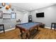 Large game room featuring a billiard table, decor and seating at 3042 Echoed Rondel Ln, Henderson, NV 89044