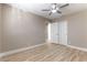 Bright bedroom has new flooring and a closet at 368 Legacy Dr, Henderson, NV 89014