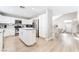 Large kitchen with an island, stainless steel appliances, and plenty of cabinet space at 3695 Funston Way, Las Vegas, NV 89129