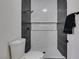 Modern bathroom with tiled shower and new toilet at 3800 Summer Breeze Cir, Las Vegas, NV 89108