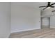 Modern living space featuring wood-look floors and ceiling fan at 3800 Summer Breeze Cir, Las Vegas, NV 89108