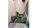 Charming courtyard with lush greenery and decorative accents at 3987 Saddlewood Ct, Las Vegas, NV 89121