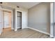 Bedroom with a closet and hard wood floors at 4471 Dean Martin Dr # 4001, Las Vegas, NV 89103