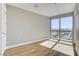 Bright bedroom with large window and city views at 4471 Dean Martin Dr # 4001, Las Vegas, NV 89103