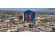 View of the city showcasing hotels and high-rise buildings in a vibrant urban landscape at 4471 Dean Martin Dr # 4001, Las Vegas, NV 89103