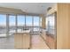 Kitchen featuring an island with bar seating, city views and stainless steel appliances at 4471 Dean Martin Dr # 4001, Las Vegas, NV 89103
