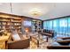 Cozy living room with a fireplace, built-in bookshelves, and a comfortable seating area at 4471 Dean Martin Dr # 4001, Las Vegas, NV 89103