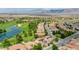 Stunning aerial view of the community, highlighting the golf course and homes at 4910 Cielo Ct, Pahrump, NV 89061