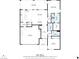 Detailed floor plan showcases the layout with kitchen, living room, bedrooms, and garage dimensions at 4914 E Beacon Ridge Dr, Pahrump, NV 89061