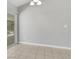 Neutral dining area with tile flooring and sliding glass door to back patio at 523 Rancho Del Norte Dr, North Las Vegas, NV 89031