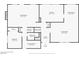 Detailed floor plan showcasing the layout of the home at 5361 Cabrito Dr, Las Vegas, NV 89103