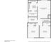 Upstairs floor plan with 2 bedrooms, primary bedroom and bath and stairs at 5361 Cabrito Dr, Las Vegas, NV 89103