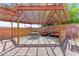 Beautiful pergola featuring a dining area, lounge chairs and comfortable seating at 5361 Cabrito Dr, Las Vegas, NV 89103