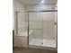 Sleek bathroom with a modern glass shower at 6574 Tumoulin St, Las Vegas, NV 89148