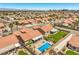 Well-maintained community with pools, green lawns, and patio covers, offering stylish desert living at 7473 Crystal Clear Ave, Las Vegas, NV 89113