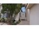 Inviting front entrance with well-maintained landscaping and charming details at 8052 Marbella Cir, Las Vegas, NV 89128