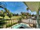 Balcony view of the golf course, pool, spa, and lush landscaping of this charming home at 940 Vegas Valley Dr, Las Vegas, NV 89109