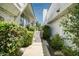 A cozy walkway with well-maintained landscape leading to the front door at 940 Vegas Valley Dr, Las Vegas, NV 89109