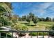 A stunning view of a meticulously maintained golf course from the home's balcony at 940 Vegas Valley Dr, Las Vegas, NV 89109