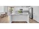 Updated kitchen featuring stainless steel appliances and a central island at 9588 Comiskey Ct, Las Vegas, NV 89148