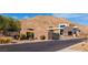 A secure community gate is set against a mountainous backdrop offering privacy and beautiful scenery at 9858 Gemstone Sunset Ave, Las Vegas, NV 89148
